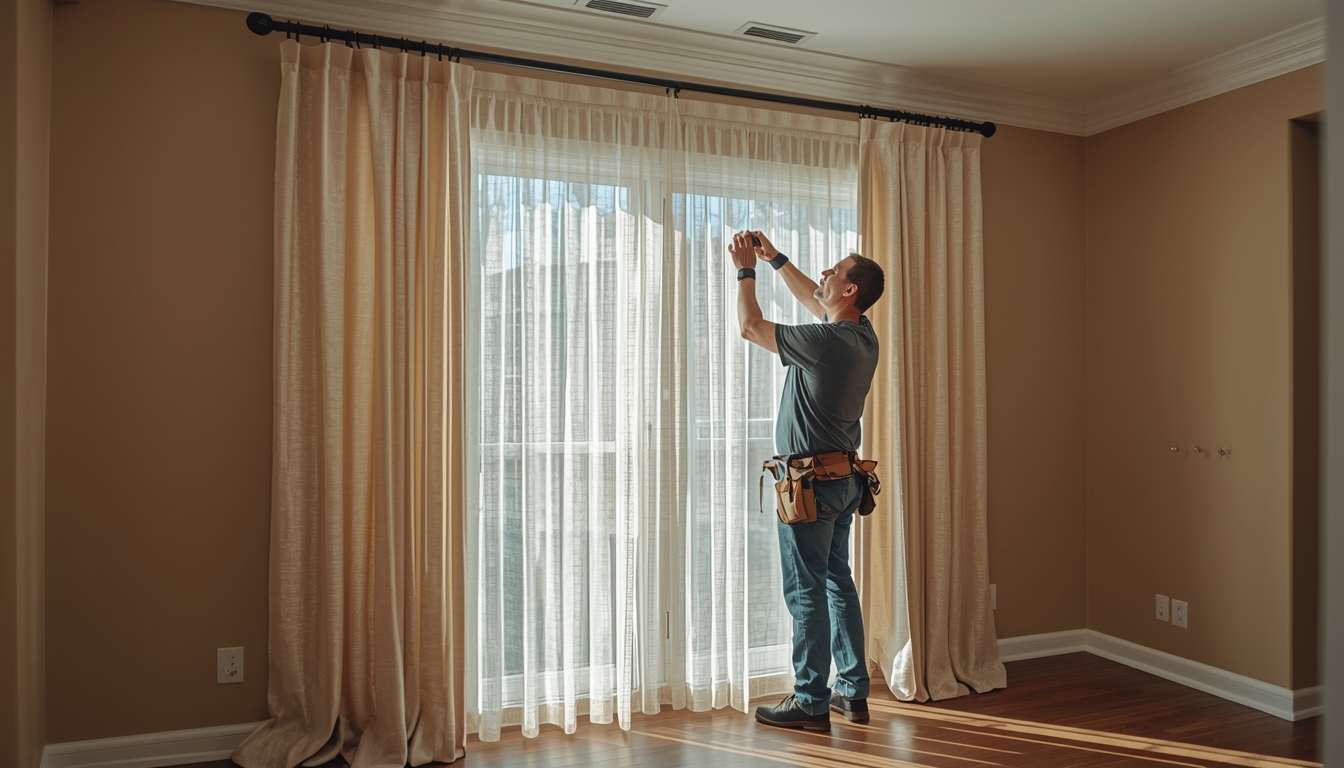 Custom Curtain Installation